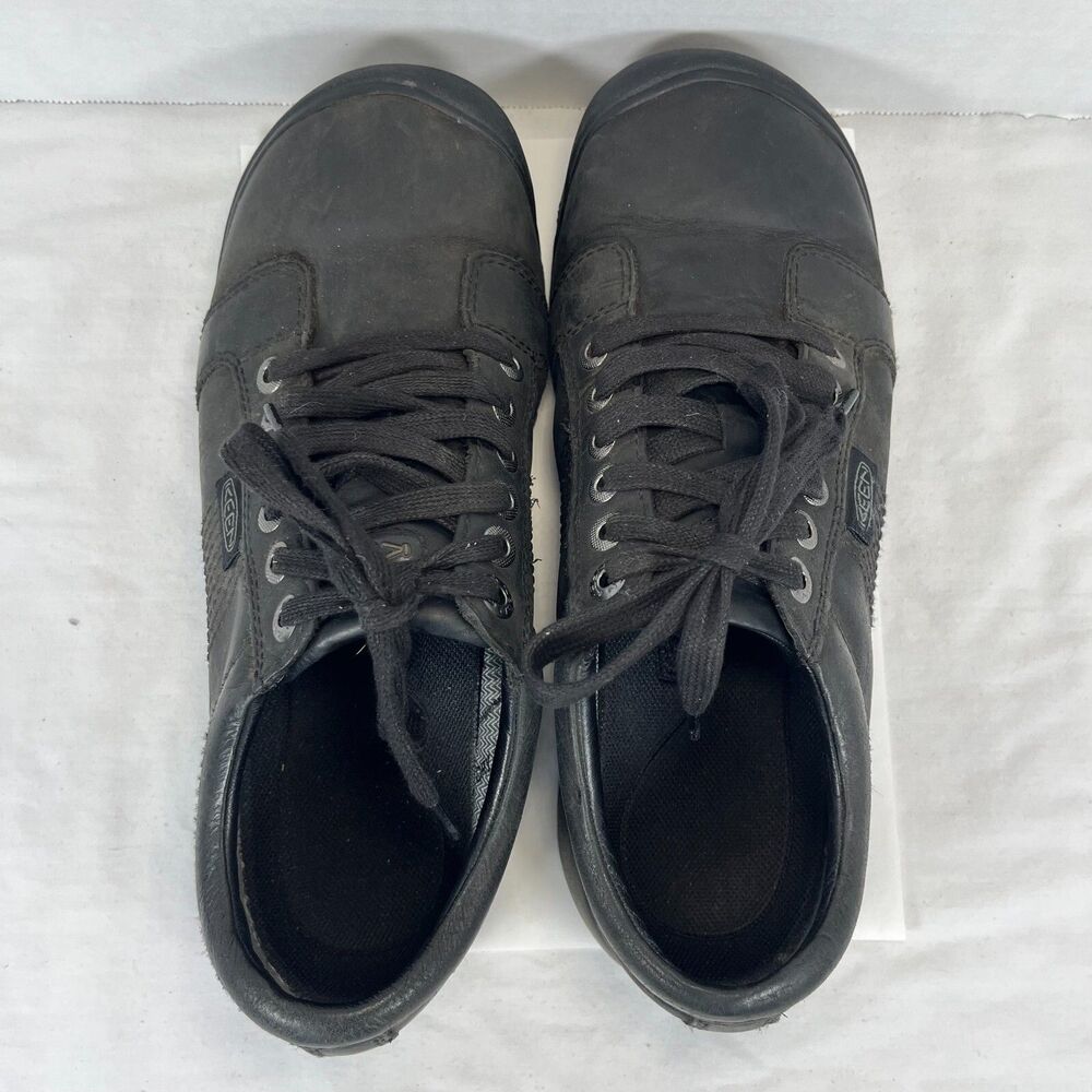 Keen Austin Oxford Shoes Leather Lace Up Casual Work Shoes Black Men 9.5 - Picture 5 of 8